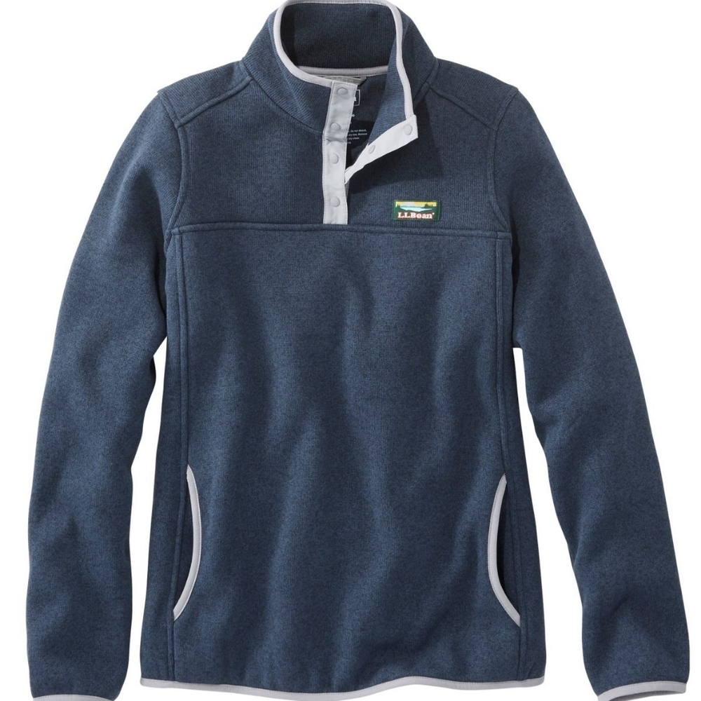 L.L. Bean Sweater Fleece Pullover
Navy Blue NWOT